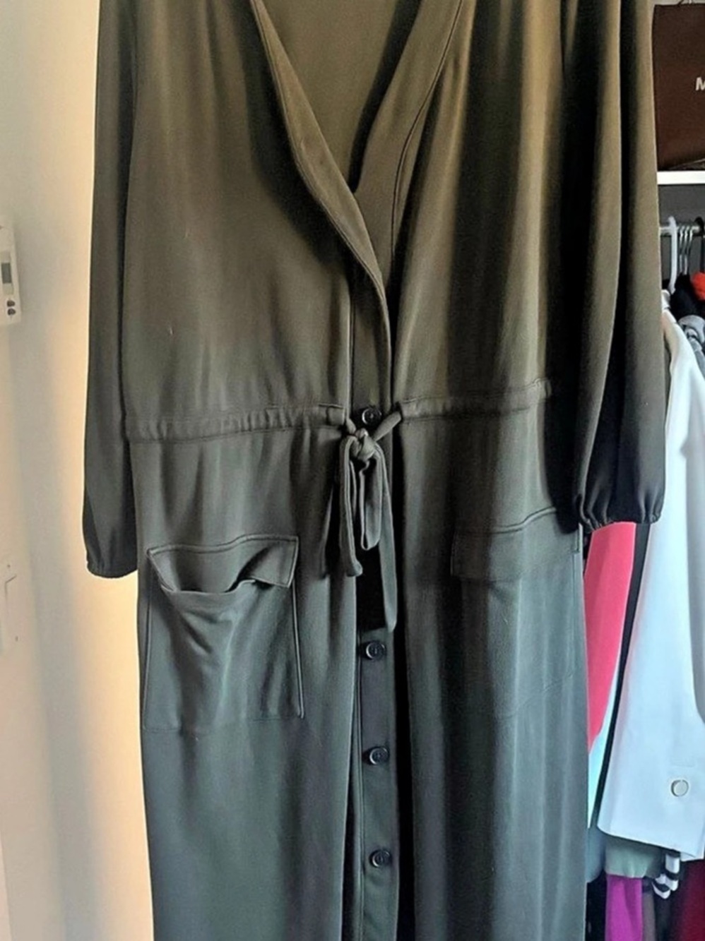 Women's kaki  Midi Dress